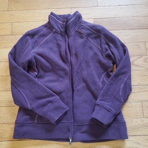 Foursome ladies golf purple warm fleece jacket, L